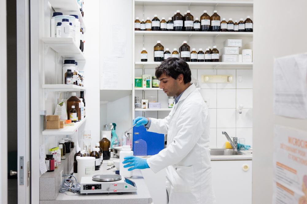 Preparazione di prodotti in laboratorio