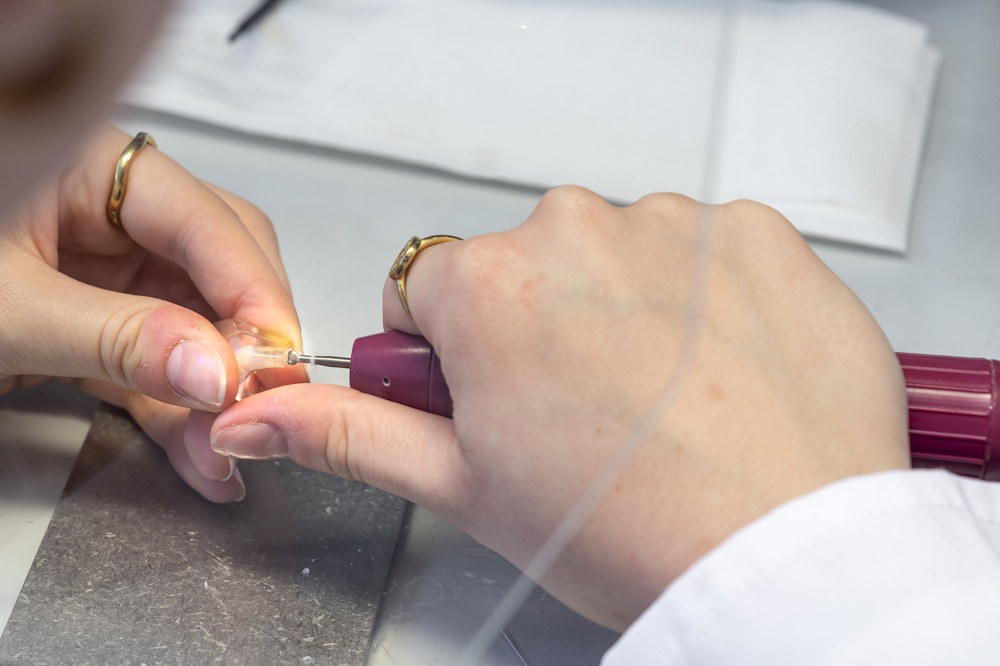 Realizzazione dello stampo auricolare