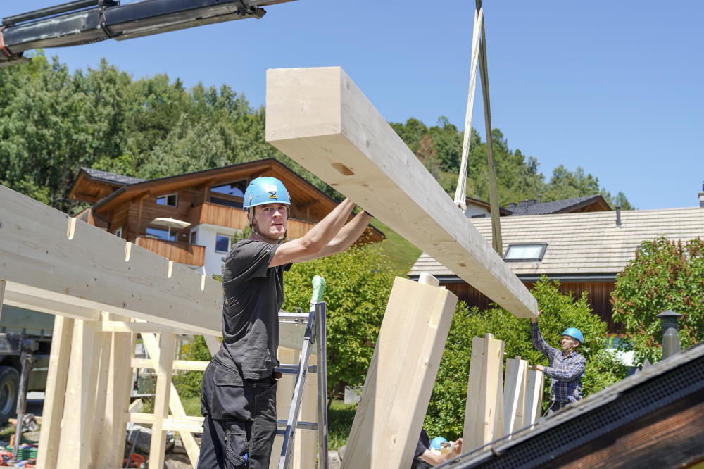 Montaggio sul cantiere