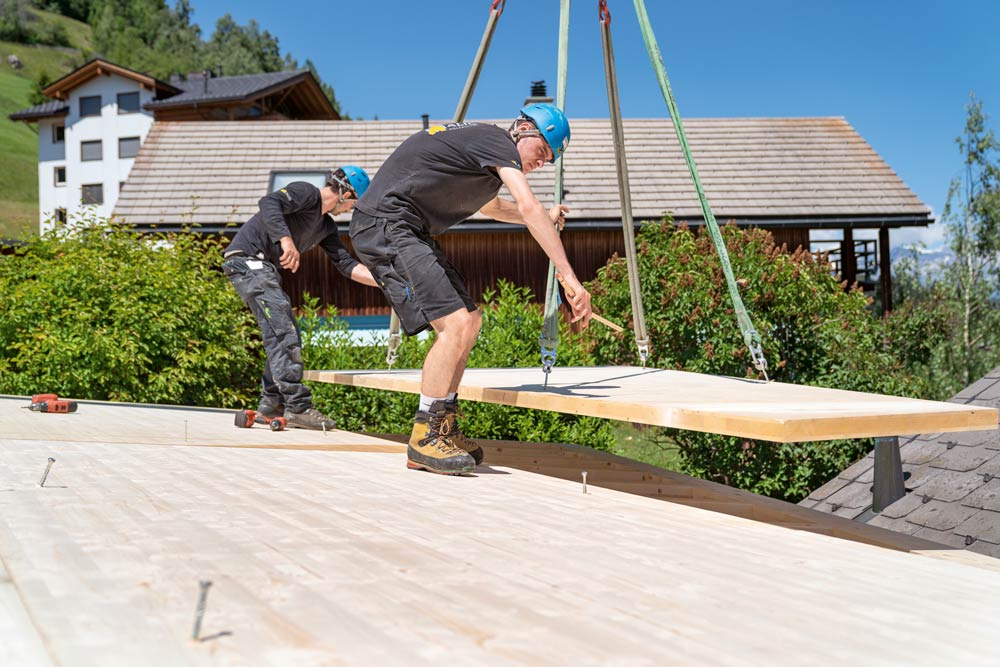 Montaggio sul cantiere